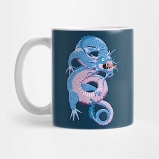 Blue Chinese Dragon Mug